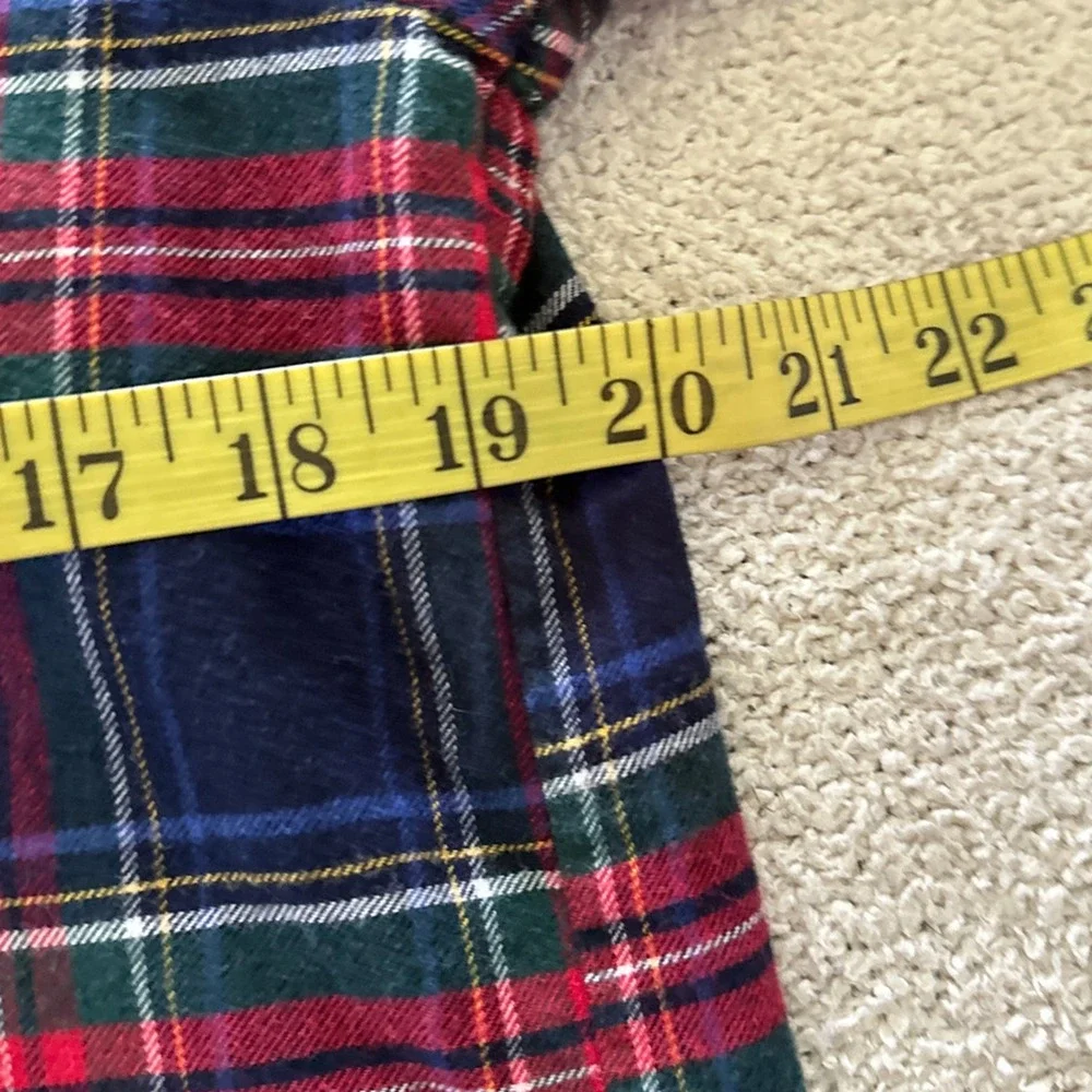 Gap X Pendleton Pajama Top Womens Small Red Tartan Plaid Flannel Classic Lounge